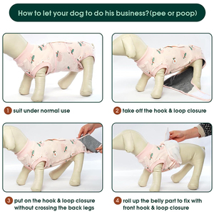 Traje de Recuperación <span class=keywords><strong>para</strong></span> Perros, Ropa Quirúrgica <span class=keywords><strong>para</strong></span> Mascotas Después de Cirugía, Transpirable, Anti-Lamido, Camiseta de Recuperación Postoperatoria - Product Image 3