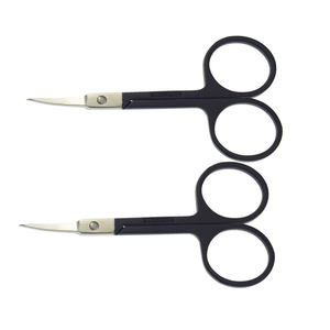 Ciseaux cosmétiques en acier inoxydable pour la coupe des sourcils Outil de soin de beauté à lame incurvée - Product Image 2