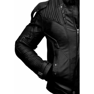 Chaqueta de Cuero Personalizada para Hombre, Chaqueta de Motociclista Clásica y Elegante de Lona Transpirable para Carreras de Motocross, Chaqueta de Motociclista de Moda de Invierno - Product Image 5