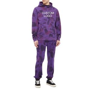 Vente en gros 100% coton unisexe tie-dye pull à capuche hommes Streetwear sweat avec impression personnalisée pour l'hiver - Product Image 3