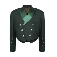 Veste écossaise personnalisée pour homme en soie anti-UV, faite à la main, pour mariage formel