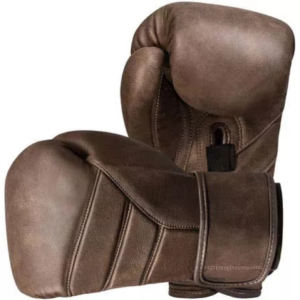 Guantes de Boxeo Profesionales de Piel Auténtica para Entrenamiento y Competición de MMA, Muay Thai y Kick Boxing, con Cierre de Velcro, Bigwood Sports - Product Image 2