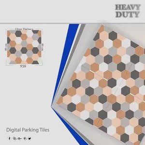 Azulejos de pavimentación para exteriores rústicos antideslizantes de 400x400mm, superficie irregular, Plaza, patio de recreo, garaje, estacionamiento cuadrado, azulejos de suelo de porcelana - Product Image 2