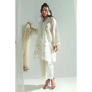 Conjunto de traje bordado de 3 piezas para mujer con dupatta bordada DN-62036, incluye shalwar y churidar - Product Image 3