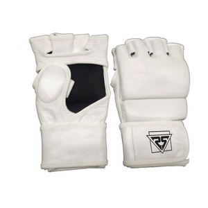 Guantes de medio dedo Muay Thai MMA de alta calidad al por mayor, guantes de boxeo, guantes de cuero MMA Pu Real para jóvenes - Product Image 4