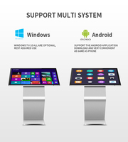 Sinmar 32 43 55 65 pulgadas interactivo gran quiosco de panel de pantalla táctil capacitiva Android Windows monitor de pantalla táctil