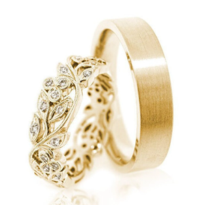 Timeless 10K Gold Moissanite Luxury Pave Setting Wedding Band <b>Ring</b> for <b>Couples</b> Sleek Comfort Fit Unisex Design Engagement - Product Image 1