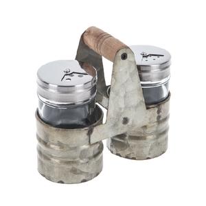 Sal y pimienta galvanizada Caddy Utensilios de cocina Encimera Caddy hecho a mano Forma personalizada Venta al por mayor Caddy galvanizado - Product Image 2