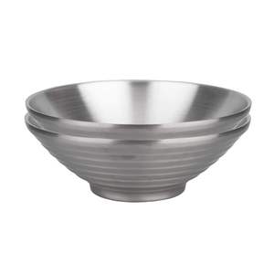 Bol de service durable en acier inoxydable, parfait pour les restaurants à usage professionnel et les maisons familiales - Product Image 1