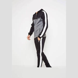 Service OEM ODM Survêtement pour Hommes Style Évasé Ensemble 2 Pièces Vêtements Personnalisés Impression Sérigraphique Pantalons de Survêtement Superposés - Product Image 2