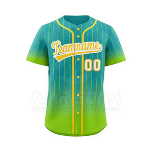 Full Customize Sublimated Printed Front Anti-Bacterial <b>Baseball</b> Jersey High Performance Quick Dry Breathable Low MOQ Free Sample - Product Image 3