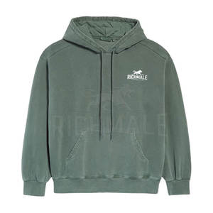 Venta al por mayor de hombres pulóver Sudadera con capucha de gran tamaño estilo Streetwear, diseño de hombro caído Sudadera con capucha de gran tamaño de moda para hombres - Product Image 1