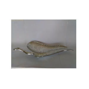 จานและชามอาหารโลหะรูปทรงใบไม้สินค้าดีไซน์ใหม่เปลือกไม้รูปทรงใบไม้สไตล์ญี่ปุ่น - Product Image 2