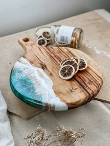Tabla de Quesos de Madera y Resina, Estilo 2025, Decoración de Mesa y Accesorios de Cocina para Fiestas de Cumpleaños, Productos Nuevos - Product Image 3