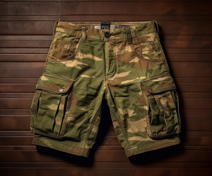 Shorts décontractés d'été pour hommes en toile 100 % coton, motif uni, séchage rapide, anti-plis, avec cordon de serrage et taille élastique, service OEM - Product Image 3