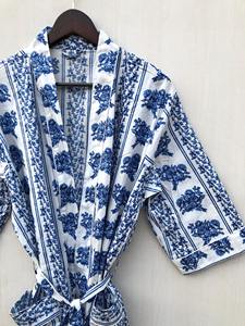 ชุดกิโมโนผ้าฝ้ายพิมพ์ลายทำจากผ้าฝ้ายชุดกิโมโนผ้าฝ้ายสวยงามเสื้อคลุมอาบน้ำชุดคลุมอาบน้ำชุดคลุมอาบน้ำชุดคลุมอาบน้ำชุดคลุมอาบน้ำชุดกิโมโนผ้าฝ้าย - Product Image 2