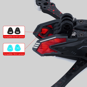 Cadre FPV Manta 5 Pro Squashed X <span class=keywords><strong>Deadcat</strong></span> T700 en carbone avec design LED, drone freestyle cinématique compatible avec la caméra DJI O3 - Product Image 2