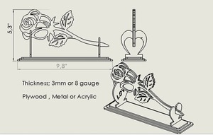 Organisateur d'affichage de cartes en bois de qualité supérieure Support élégant pour les invitations de cartes de visite ou les besoins de style d'événement - Product Image 5