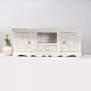 Carved Indian <b>TV</b> <b>Cabinet</b> - Product Image 1