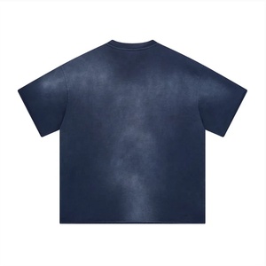 เสื้อยืดคอกลมผ้าฝ้าย100% วินเทจโอเวอร์ไซส์แบบพรีเมี่ยมเสื้อยืดคอกลมเปิดไหล่ปล่อยลงทรงหลวมสไตล์สตรีทแวร์ที่เหมาะกับแสงแดด - Product Image 2