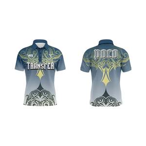 Athleisure Sports Shirt Sublimación Imprimir Rayas coloridas Golf Polos Camisas Casual unisex Traje Camiseta DE TRABAJO - Product Image 6