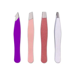 Ensemble de pinces à cils personnalisées Hit Différentes couleurs avec embouts obliques et droits Épilation de beauté - Product Image 3