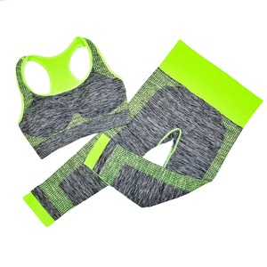 Conjunto de Yoga Deportivo Personalizado para Mujer, Otoño, Logotipo Frontal, Sin Costuras, Cómodo, Suave, Sujetador Deportivo, Leggings Transpirables, Ropa de Gimnasio - Product Image 4