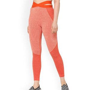 Lo último en mallas ajustadas de cintura alta XL para gimnasio para mujer, mallas para correr con diseño de estampado sólido, cintura elástica de LICRA de talla grande - Product Image 3