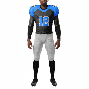 Service OEM, best-seller, uniforme de football américain personnalisé avec nom et numéro d'équipe, respirant, imprimé, taille plus, unisexe, 100% coton - Product Image 3