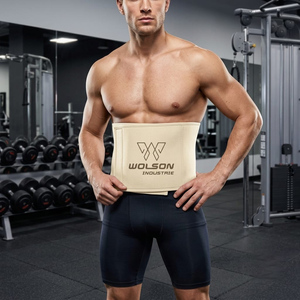 Heavy Duty Neoprene Waist Trimmer <b>Belt</b> Breathable Flexible Compression Hook Loop Closure for Weight Lifting Cardio <b>Exercise</b> Gym - Product Image 5