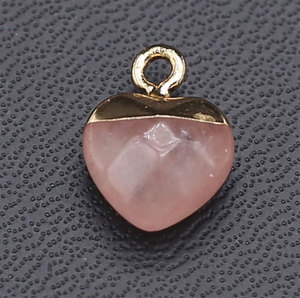 Ensemble de bijoux faits à la main en argent sterling plaqué or multicolore 8mm avec pendentif en forme de cœur pour hommes et femmes - Product Image 3