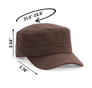 Gorra de Cadete Ajustable, Gorra de Béisbol Plana Unisex para Hombre y Mujer, 100% Algodón, Lona Transpirable, Moda Casual Deportiva - Product Image 6