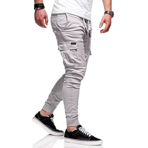 Pantalones de chándal de invierno de tela gruesa de alta calidad para hombre, pantalones de entrenamiento físico de algodón de talla grande para gimnasio, pantalones lavados para hombre - Product Image 3