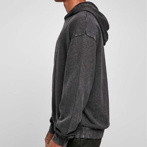 เสื้อมีฮู้ดขนาดใหญ่พิเศษมีฮู้ดพิมพ์ลายหน้าจอวินเทจแนวสตรีทแอซิดผ้าฝ้าย100% - Product Image 2