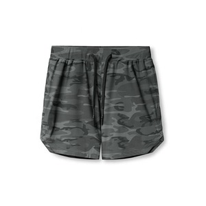 Pantalones cortos deportivos de poliéster de alta calidad de secado rápido para gimnasio con bolsillos para hombres, ropa deportiva con logotipo personalizado para hombres - Product Image 1