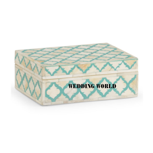 Joyero de madera con forma Rectangular, caja de almacenamiento hecha a mano de calidad superior, de diseñador, de madera, para cosméticos - Product Image 3