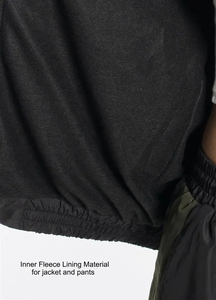 Conjunto personalizado de dos piezas sin marca, traje de poliéster con bloque de color, chaqueta de nailon 100%, cortavientos para lluvia, deporte para correr, contraste de color - Product Image 6