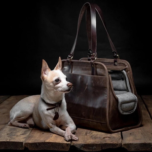 Bolsa de diseñador para perros, bolso de cuero clásico para mascotas, bolso de viaje, venta al por mayor, bolsas para perros - Product Image 6