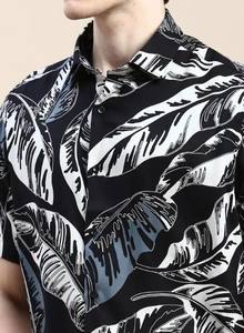 Chemise Homme Décontractée 100% Coton Coupe Régulière Respirante et Imprimée Teintée en Tricot avec Approvisionnement ODM - Product Image 5