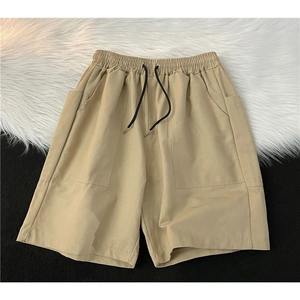 Short Simple et Polyvalent pour Femmes de Grande Taille Pantalon Droit Cylindre Lâche de Sport Décontracté Style Neutre Été - Product Image 6