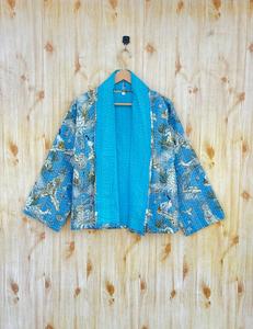 Nouvelle Collection Femmes Vintage Kantha Matelassé Coton Veste Réversible Brodé Style Indien Bouton Enduit Plus La Taille Manteau - Product Image 1