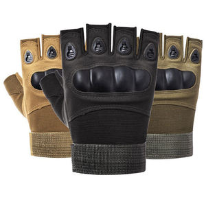 Gants de moto pour hommes et femmes, de haute qualité, demi-doigts, antidérapants, respirants, pour l'entraînement en plein air en hiver, sans impact - Product Image 1
