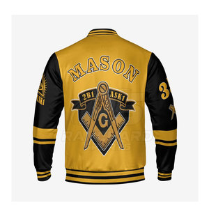 Chaqueta Universitaria Masónica de Alta Calidad para Regalos de Hermandad, Chaqueta Universitaria Masónica para Hombre - Product Image 3