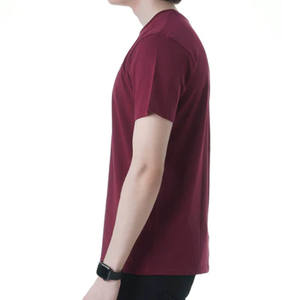 Camiseta 100% de algodón de alta calidad para hombre, estilo suave, ajustada, cuello redondo, camisetas personalizadas con etiqueta privada - Product Image 2