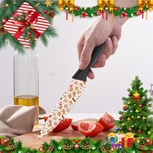 Cuchillo Santoku Profesional de Acero Inoxidable con Mango de Cerámica y Plástico para Cocina Casera, Entusiastas de la Cocina, Precio de Fábrica, Envío Gratuito - Product Image 4