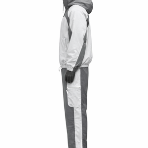 Men’s Lightweight Windbreaker Tracksuit Set <b>Zip</b> <b>Up</b> <b>Jacket</b> & Pants Quick Dry Windproof Sportswear Custom Logo OEM Wholesale - Product Image 4