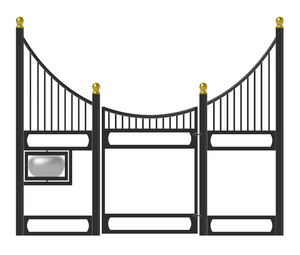 Gratis peralatan pertanian mudah dirakit, kuda portabel stabil 3mm Anti karat ventilasi atap grid stabil gudang kuda - Product Image 2