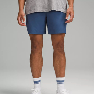 กางเกงขาสั้นผ้าแคนวาสสำหรับออกกำลังกายผู้ชาย แห้งเร็ว เป็นมิตรกับสิ่งแวดล้อม ผลิตตามสั่ง สำหรับฤดูร้อน เทรนนิ่ง วิ่ง ผ้าฝ้าย 100% ไนลอน สแปนเด็กซ์ ขายส่ง - Product Image 6