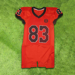 Camiseta de fútbol americano para niños personalizada al por mayor de fábrica, técnica de sublimación corta transpirable fabricada - Product Image 5