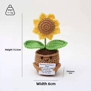 Muñeca de Algodón de Girasol Personalizada al por Mayor, Decoración para el Hogar y la Oficina, Regalo de Energía Positiva para Todas las Estaciones - Product Image 2